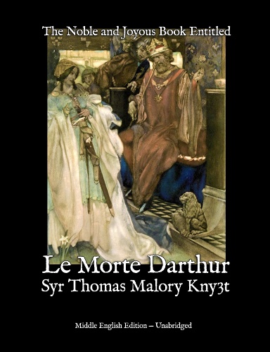 Noble and Joyous Book Entitled Le Morte Darthur cover