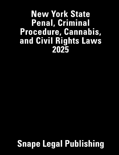 The New York State Penal Code 2025 cover
